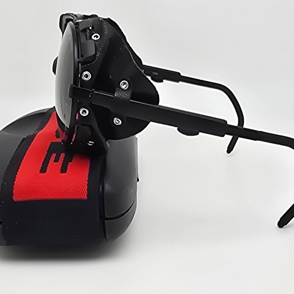 *SOLD* Cebe 495 43 Walter Cecchinel Black Frame Green 4000 Glass Lens Sunglasses - Picture 4 of 16